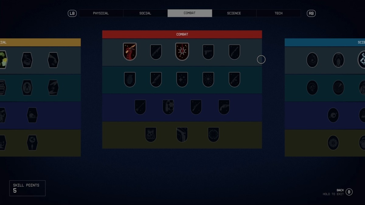 Starfield unspent skill points